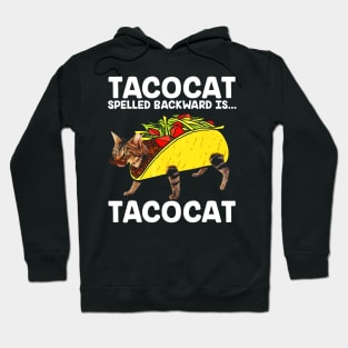 Taco & Cat Tacocat Spelled Backward Is Tacocat Hoodie